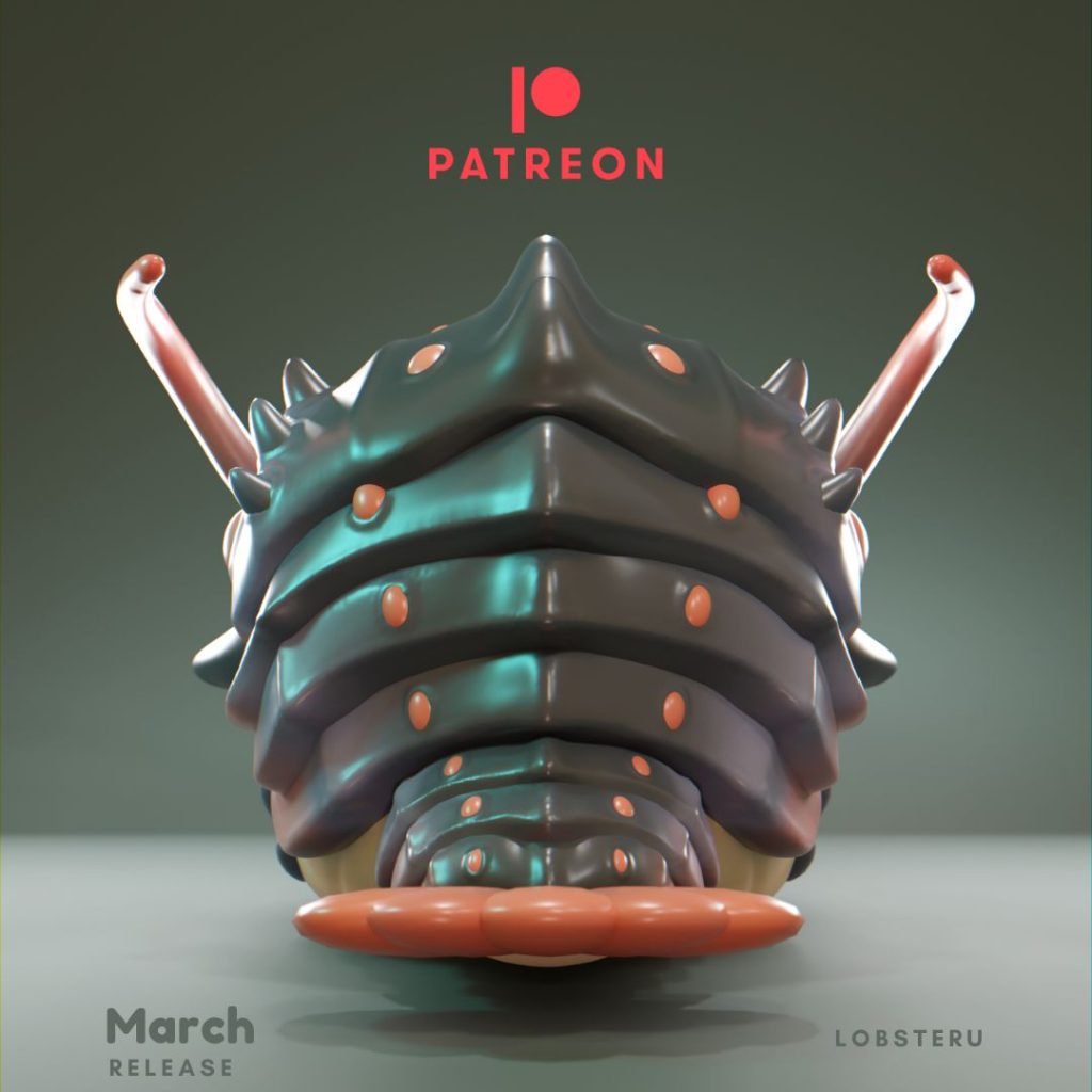 图片[2]-【格鲁皮怪物】Lobsteru-3D合纵社-3D打印模型STL格式3mf格式免费下载！