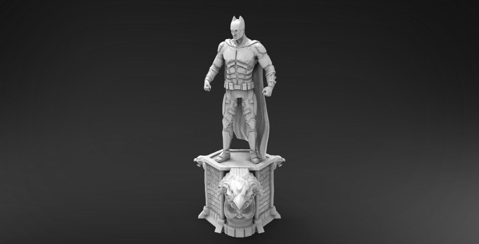 图片[3]-【DC英雄】Batman Figure 蝙蝠侠鹰台版-3D合纵社-3D打印模型STL格式3mf格式免费下载！