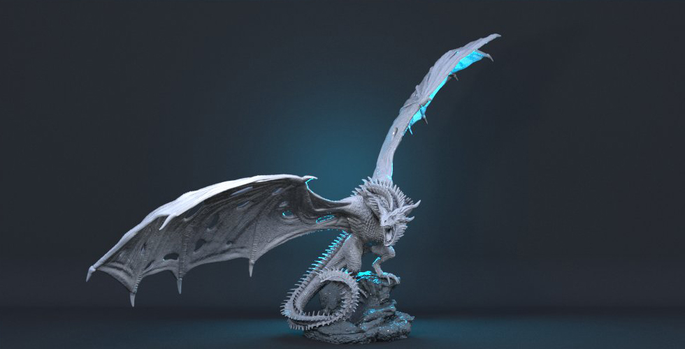 图片[2]-​【权力的游戏】Ice Dragom 冰龙-3D合纵社-3D打印模型STL格式3mf格式免费下载！