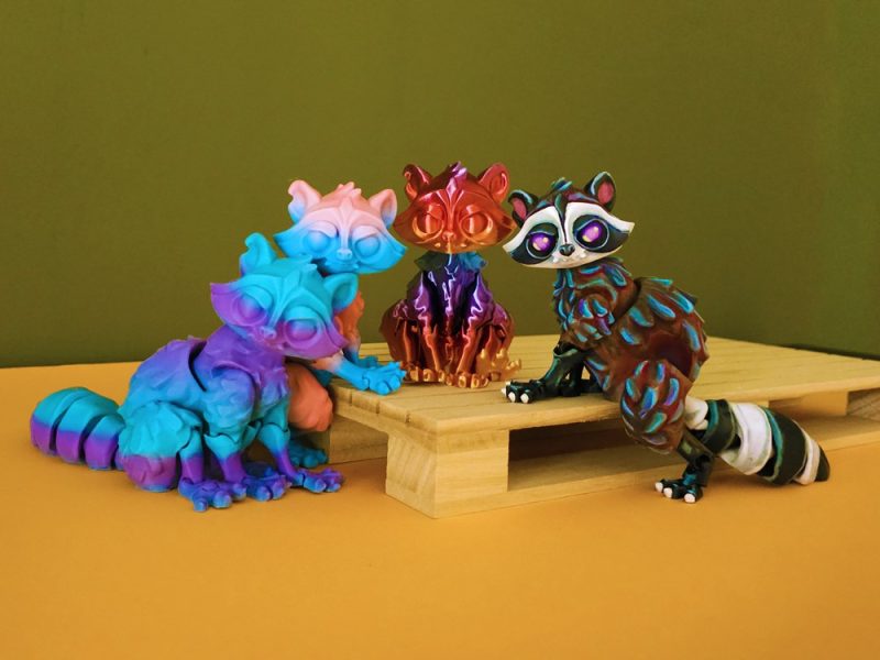 【恐怖系列】13.浣熊-3D合纵社-3D打印模型STL格式3mf格式免费下载！