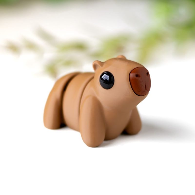 卡皮巴拉 钥匙链-3D合纵社-3D打印模型STL格式3mf格式免费下载！