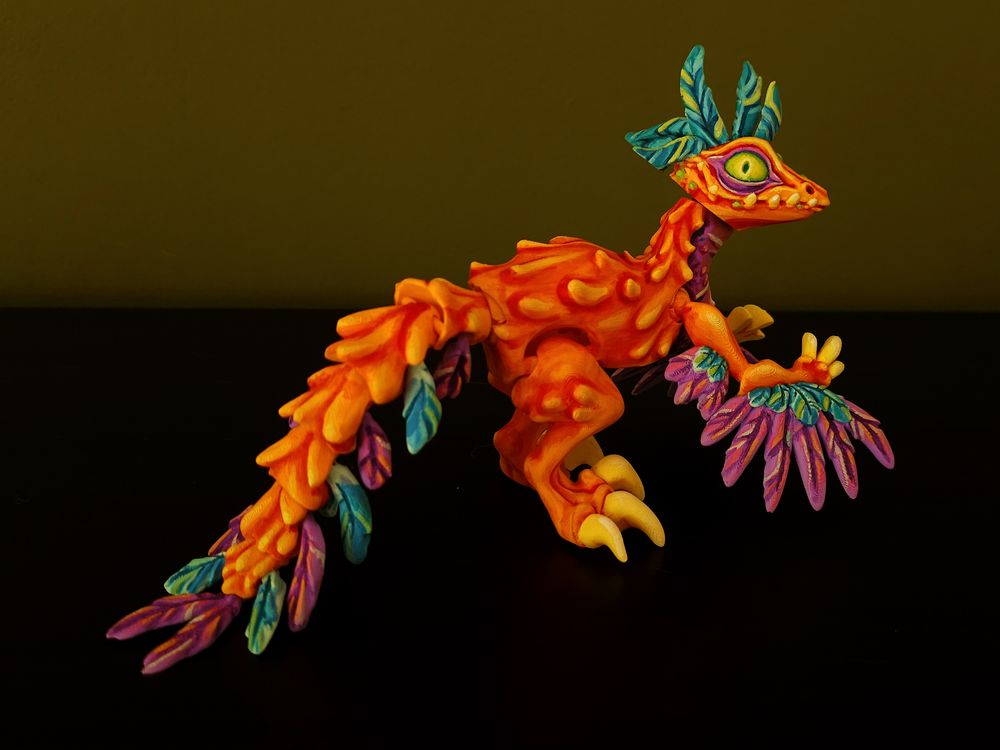 图片[2]-【恐怖系列】40.羽毛猛禽恐龙-3D合纵社-3D打印模型STL格式3mf格式免费下载！