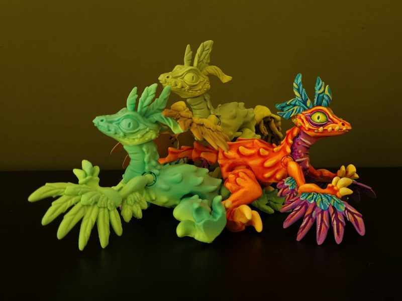 【恐怖系列】40.羽毛猛禽恐龙-3D合纵社-3D打印模型STL格式3mf格式免费下载!