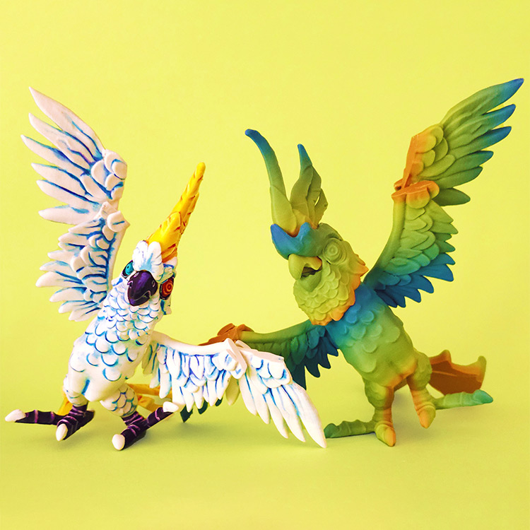 图片[5]-【恐怖系列】08.凤头鹦鹉-3D合纵社-3D打印模型STL格式3mf格式免费下载！