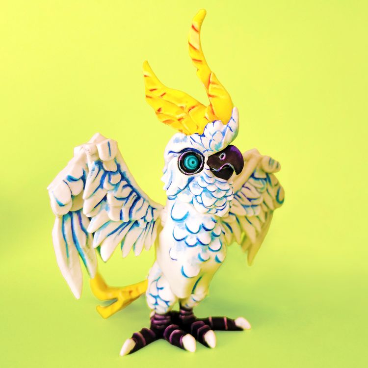 图片[3]-【恐怖系列】08.凤头鹦鹉-3D合纵社-3D打印模型STL格式3mf格式免费下载！