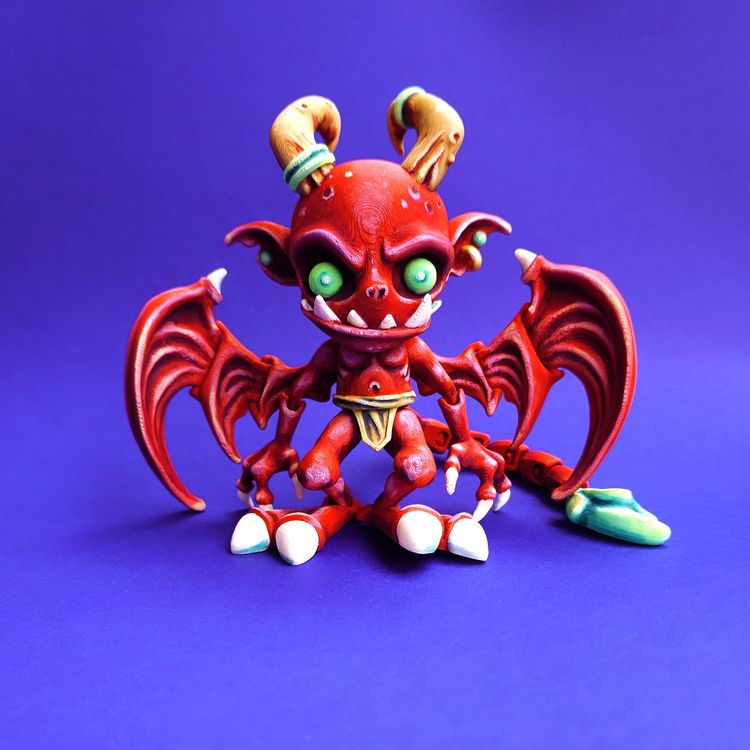 【恐怖系列】34.小魔鬼-3D合纵社-3D打印模型STL格式3mf格式免费下载！