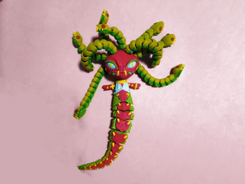 【恐怖系列】22.美杜莎-3D合纵社-3D打印模型STL格式3mf格式免费下载!