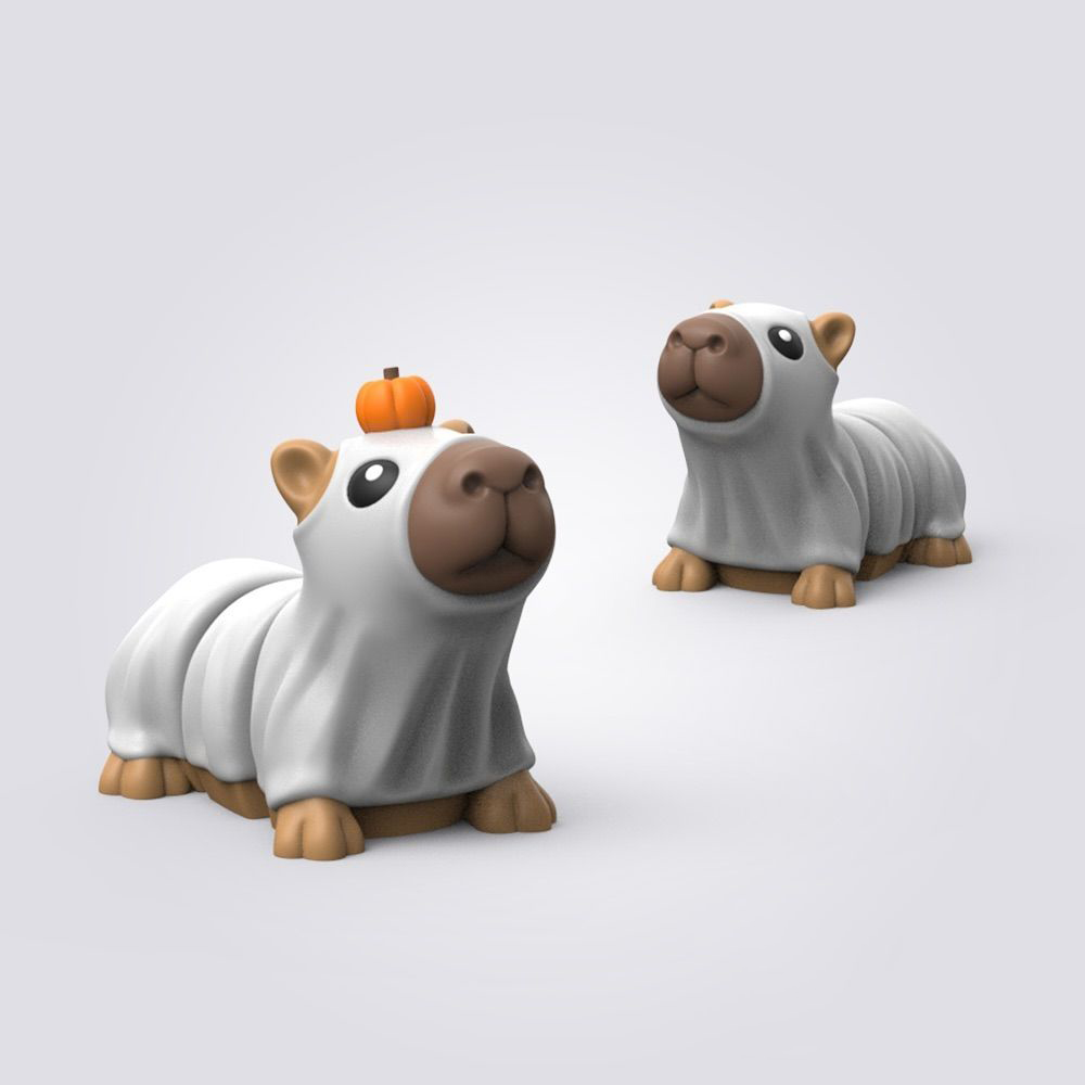 图片[2]-卡皮巴拉 钥匙扣 Halloween Flexi Capybara -3D合纵社-3D打印模型STL格式3mf格式免费下载！