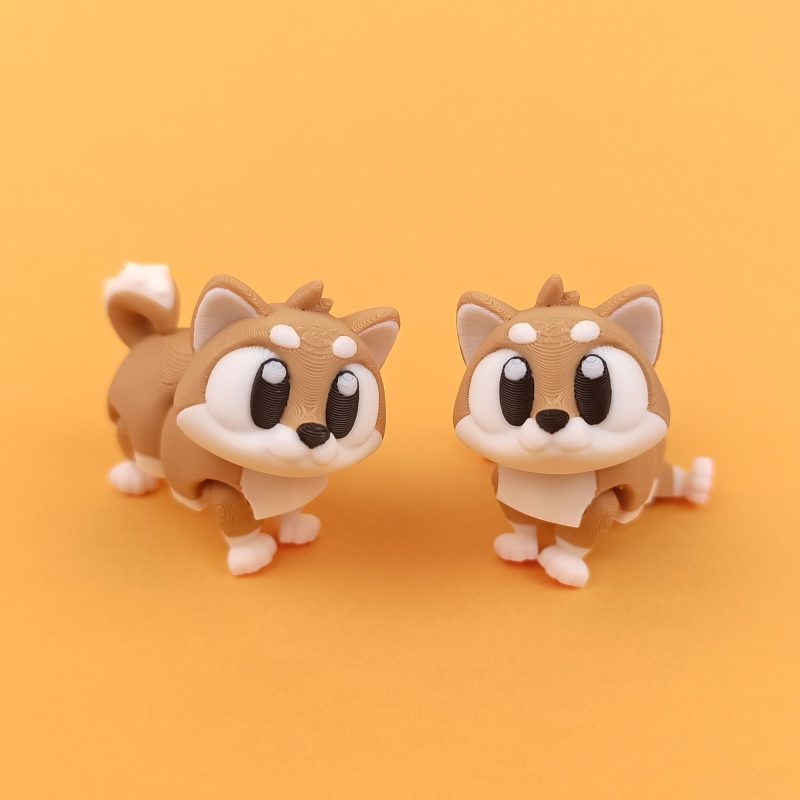 可爱的柴犬-3D合纵社-3D打印模型STL格式3mf格式免费下载！