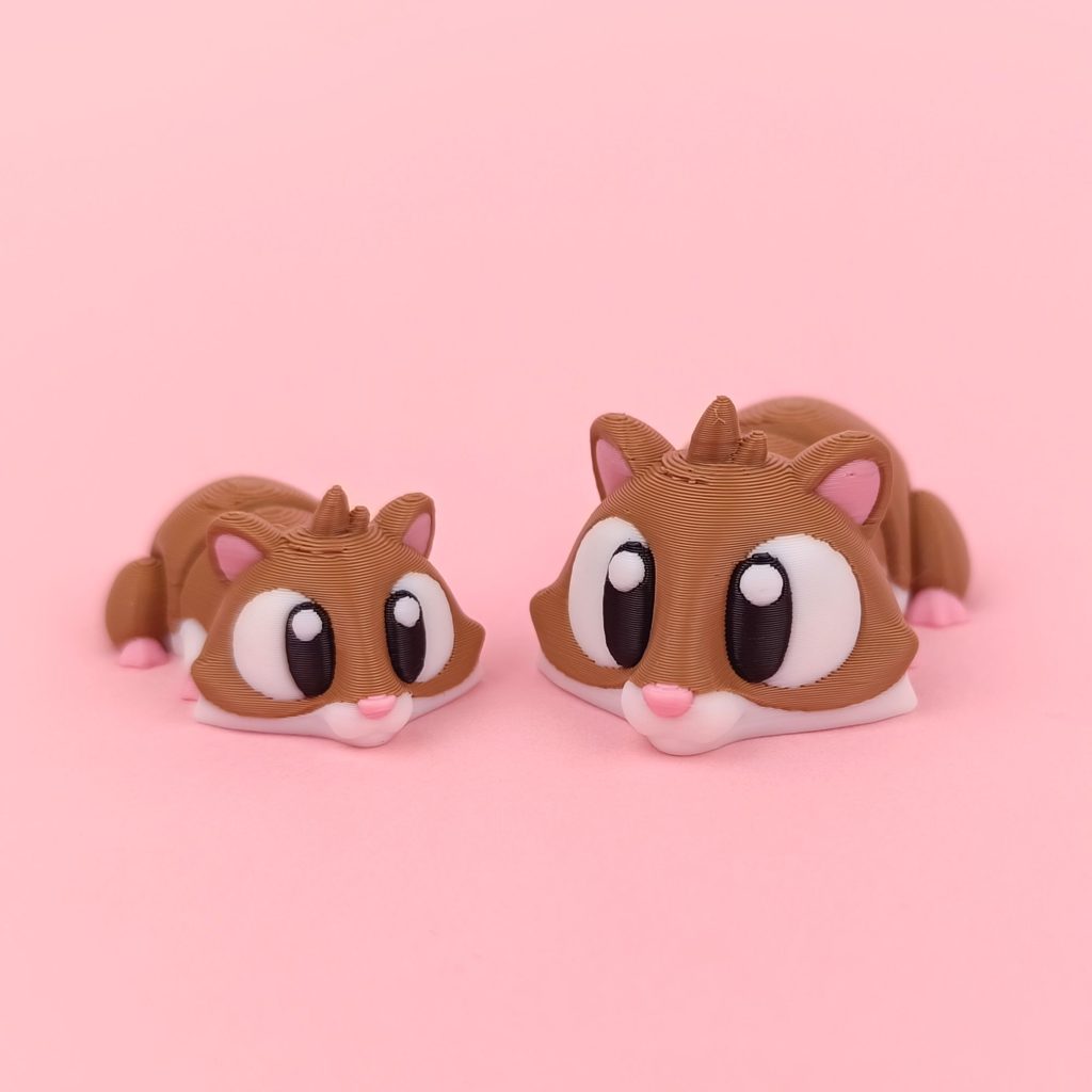 仓鼠  Flexi Hamster Print-in-place-3D合纵社-3D打印模型STL格式3mf格式免费下载！