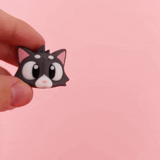 小猫咪 Flexi Cat Print-in-place-3D合纵社-3D打印模型STL格式3mf格式免费下载！