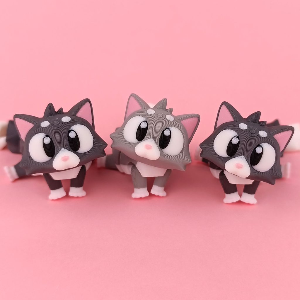 图片[2]-小猫咪 Flexi Cat Print-in-place-3D合纵社-3D打印模型STL格式3mf格式免费下载！