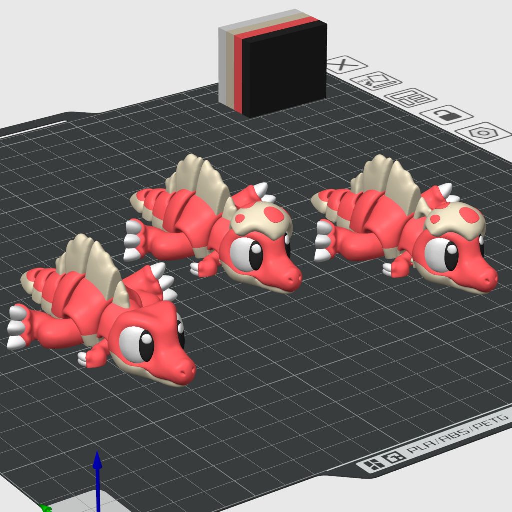 图片[2]-棘龙 Flexi Baby Spinosaurus Print-in-place-3D合纵社-3D打印模型STL格式3mf格式免费下载！