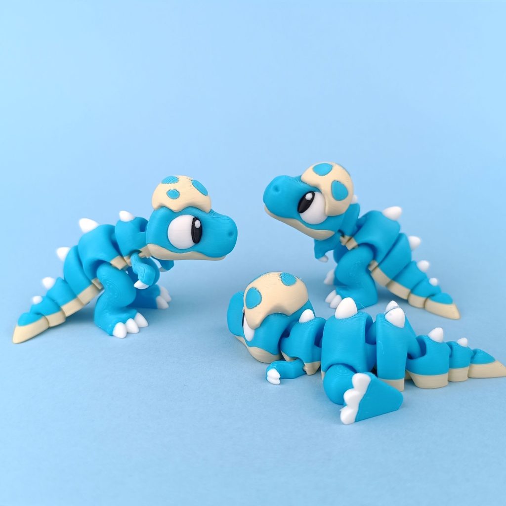 图片[2]-小恐龙 Flexi Baby T-rex Print-in-place-3D合纵社-3D打印模型STL格式3mf格式免费下载！