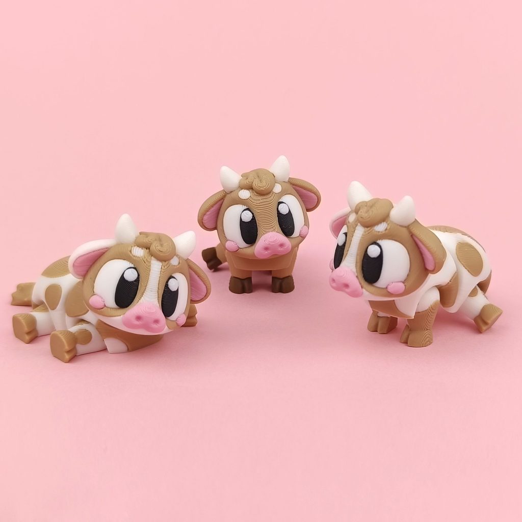 图片[3]-小奶牛 Flexi Cow Print-in-place-3D合纵社-3D打印模型STL格式3mf格式免费下载！