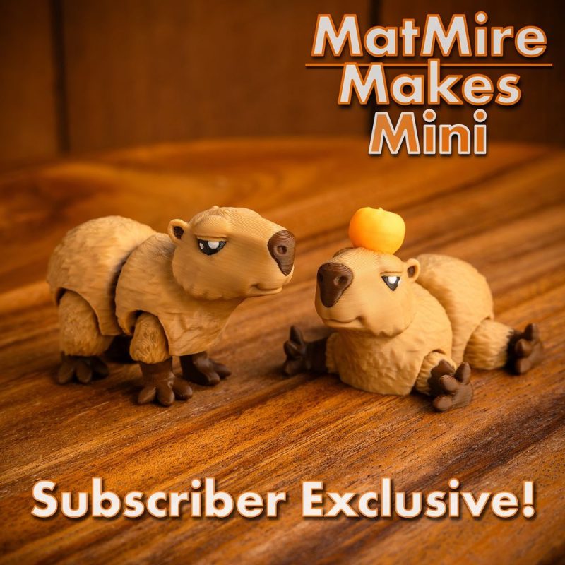 卡皮巴拉 卡通  MMMini_Capybara-3D合纵社-3D打印模型STL格式3mf格式免费下载！