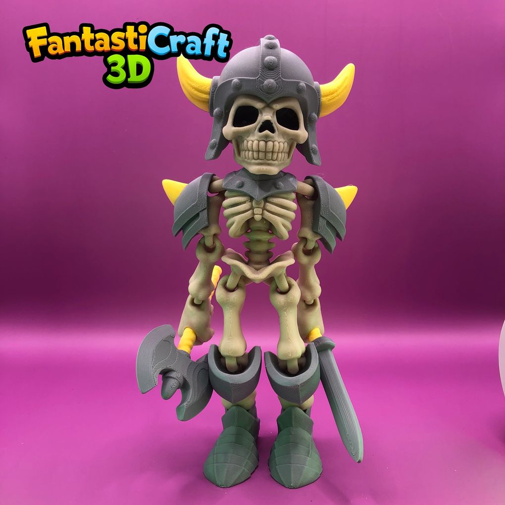 图片[3]-骷髅战士(单色)singlecolor-3D合纵社-3D打印模型STL格式3mf格式免费下载！