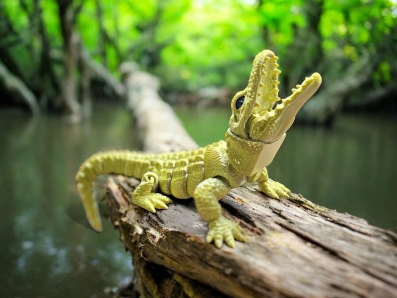 鳄鱼 AlligatorV2-3D合纵社-3D打印模型STL格式3mf格式免费下载！