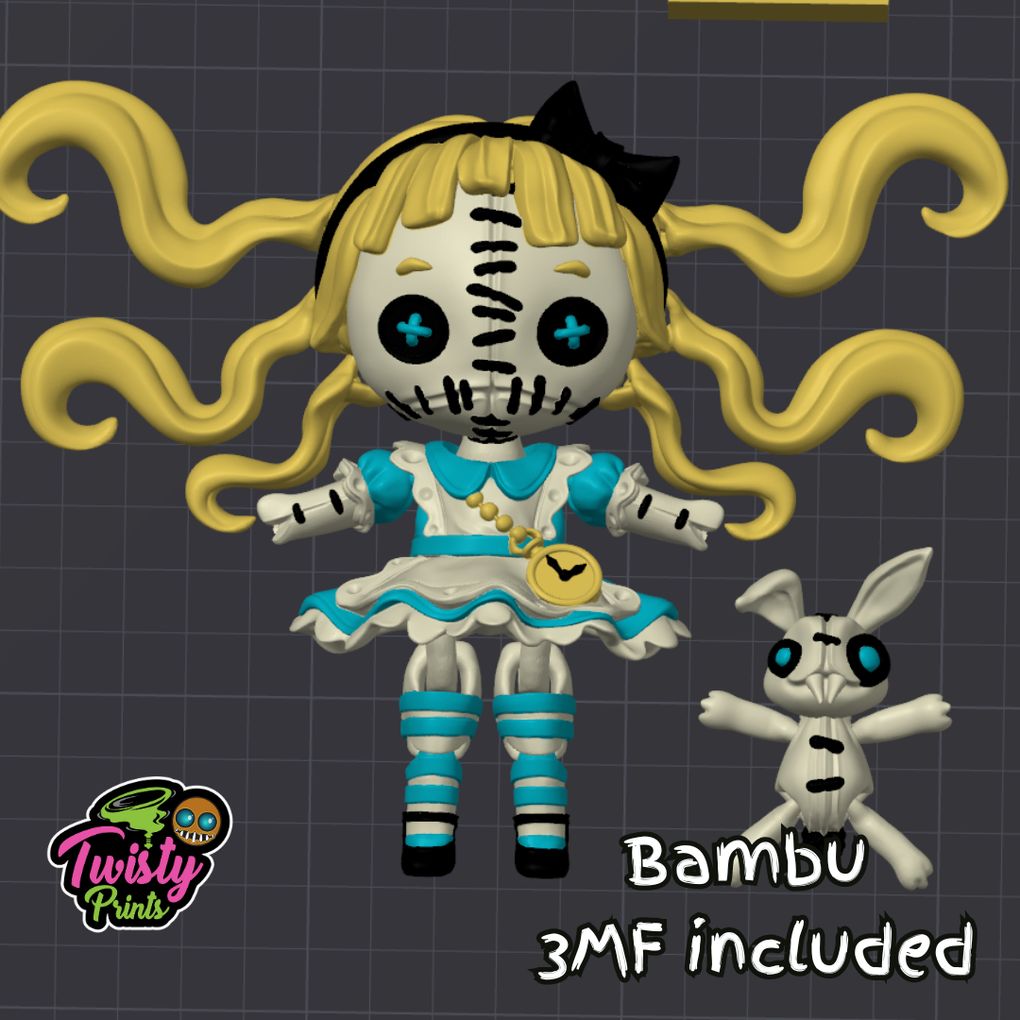 图片[3]-【恐怖系列】02.爱丽丝-兔子-3D合纵社-3D打印模型STL格式3mf格式免费下载！