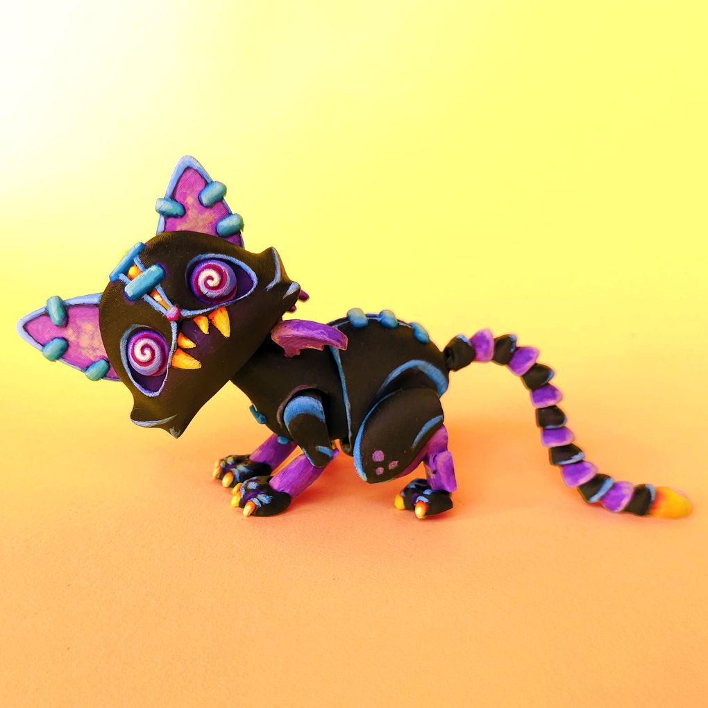 图片[2]-【恐怖系列】39.幽灵猫-3D合纵社-3D打印模型STL格式3mf格式免费下载！