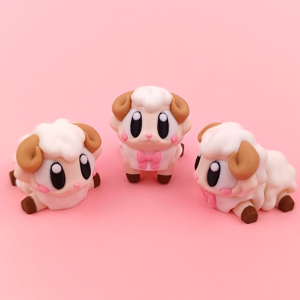 小绵羊 Flexi_sheep-3D合纵社-3D打印模型STL格式3mf格式免费下载！