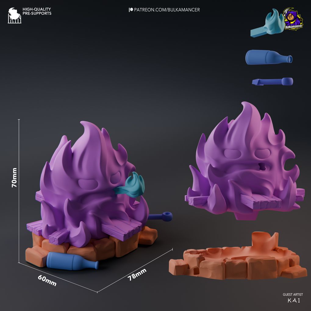 图片[4]-【哈尔的移动城堡】火苗 Calcifer-20250221T174857Z-001-3D合纵社-3D打印模型STL格式3mf格式免费下载！