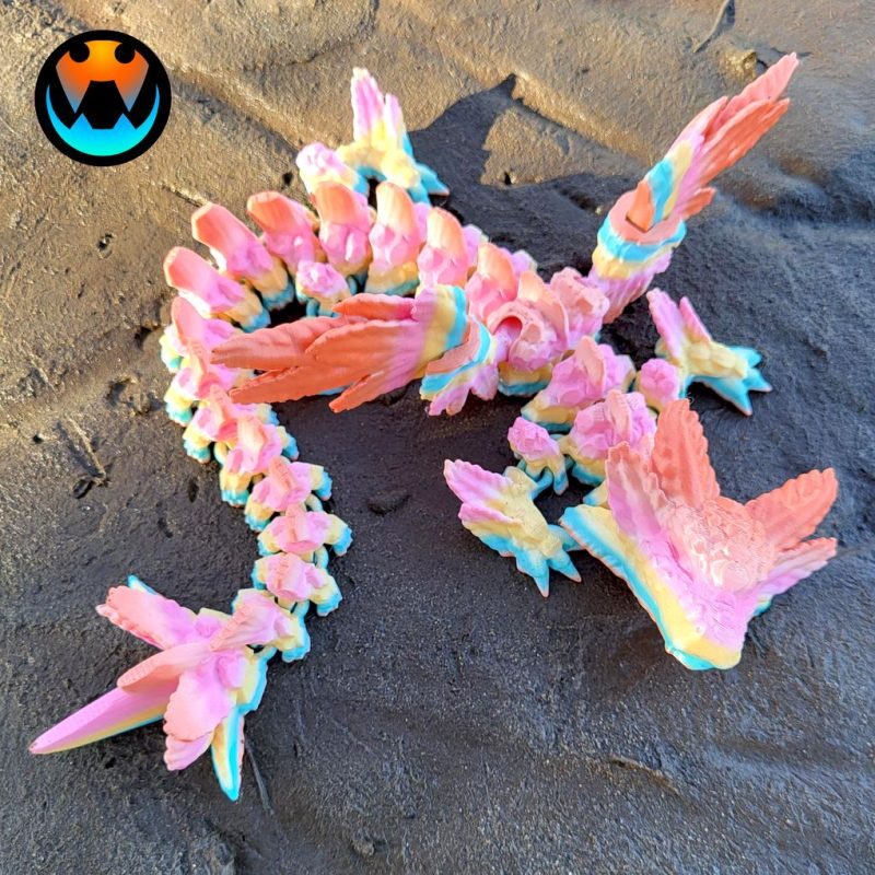 蝾螈龙 Cinderwing3D Axolotl Dragon-3D合纵社-3D打印模型STL格式3mf格式免费下载！