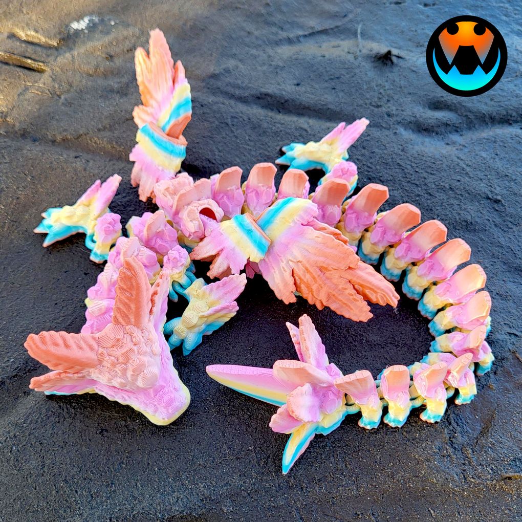 图片[3]-蝾螈龙 Cinderwing3D Axolotl Dragon-3D合纵社-3D打印模型STL格式3mf格式免费下载！