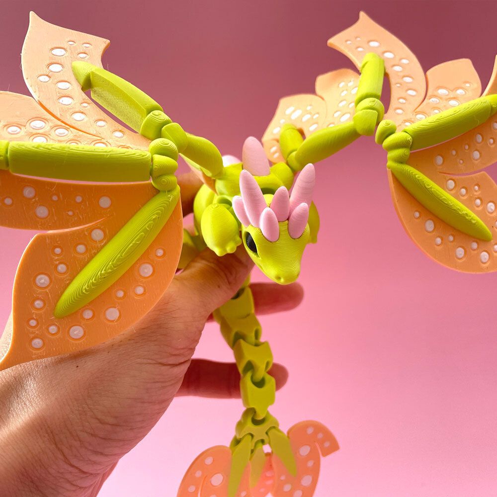 花开龙 tinymakery blossom dragon-3D合纵社-3D打印模型STL格式3mf格式免费下载！