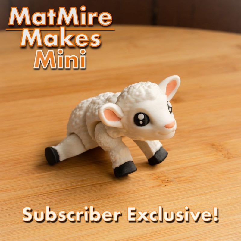 绵羊 MMMini Lamb v01-3D合纵社-3D打印模型STL格式3mf格式免费下载！