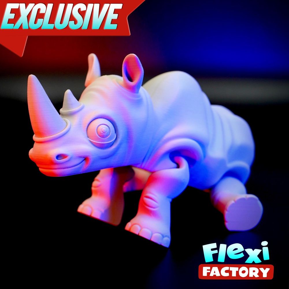 图片[2]-犀牛 Flexi Factory Rhino Ring Toss-3D合纵社-3D打印模型STL格式3mf格式免费下载！