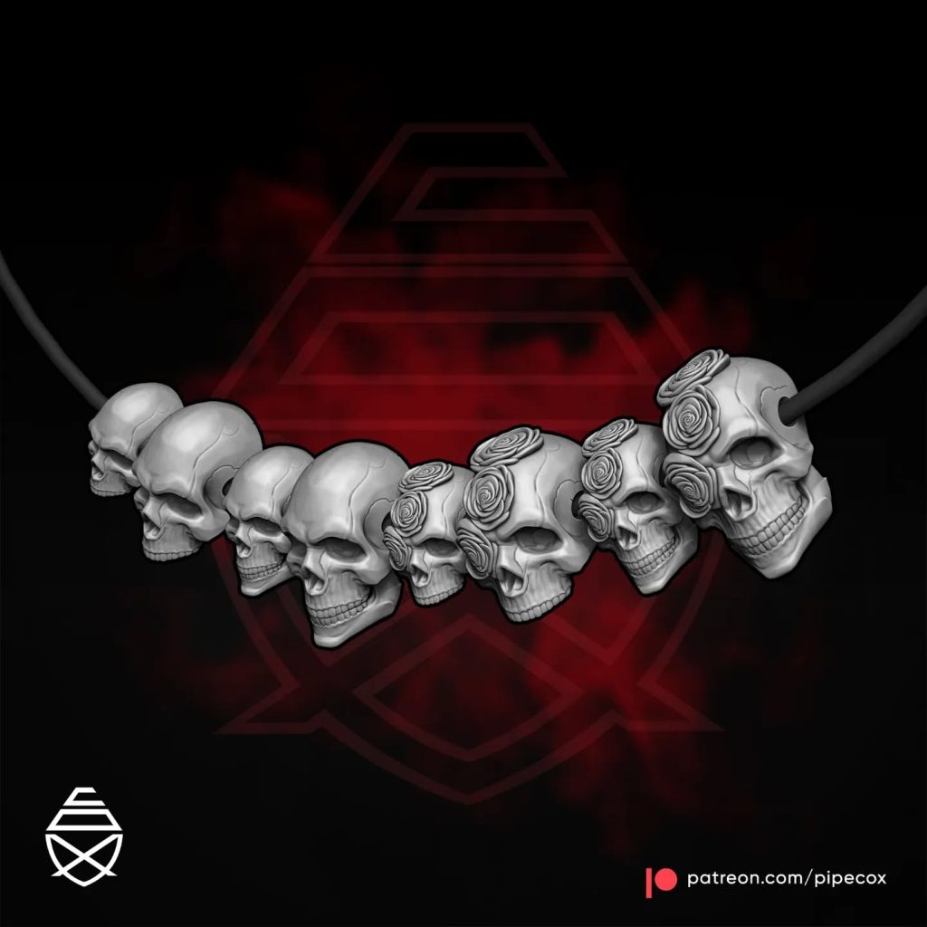 图片[3]-骷髅珠子 skull bead pip cox-3D合纵社-3D打印模型STL格式3mf格式免费下载！