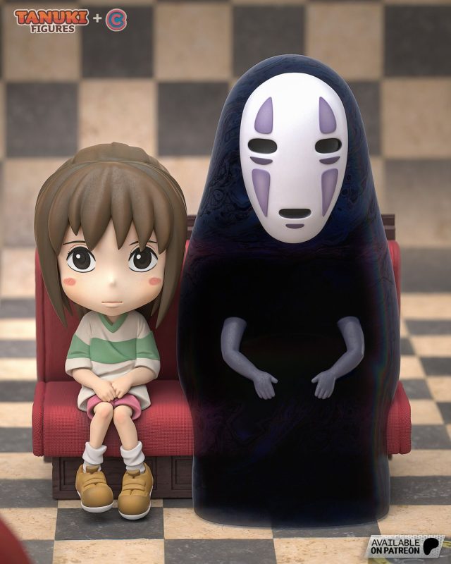 【千与千寻】千寻、无脸男 TanukiFigures 2025 02 Chihiro_Chibi-3D合纵社-3D打印模型STL格式3mf格式免费下载！