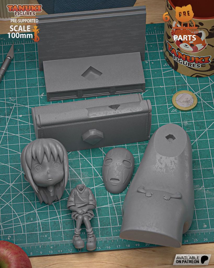 图片[2]-【千与千寻】千寻、无脸男 TanukiFigures 2025 02 Chihiro_Chibi-3D合纵社-3D打印模型STL格式3mf格式免费下载！