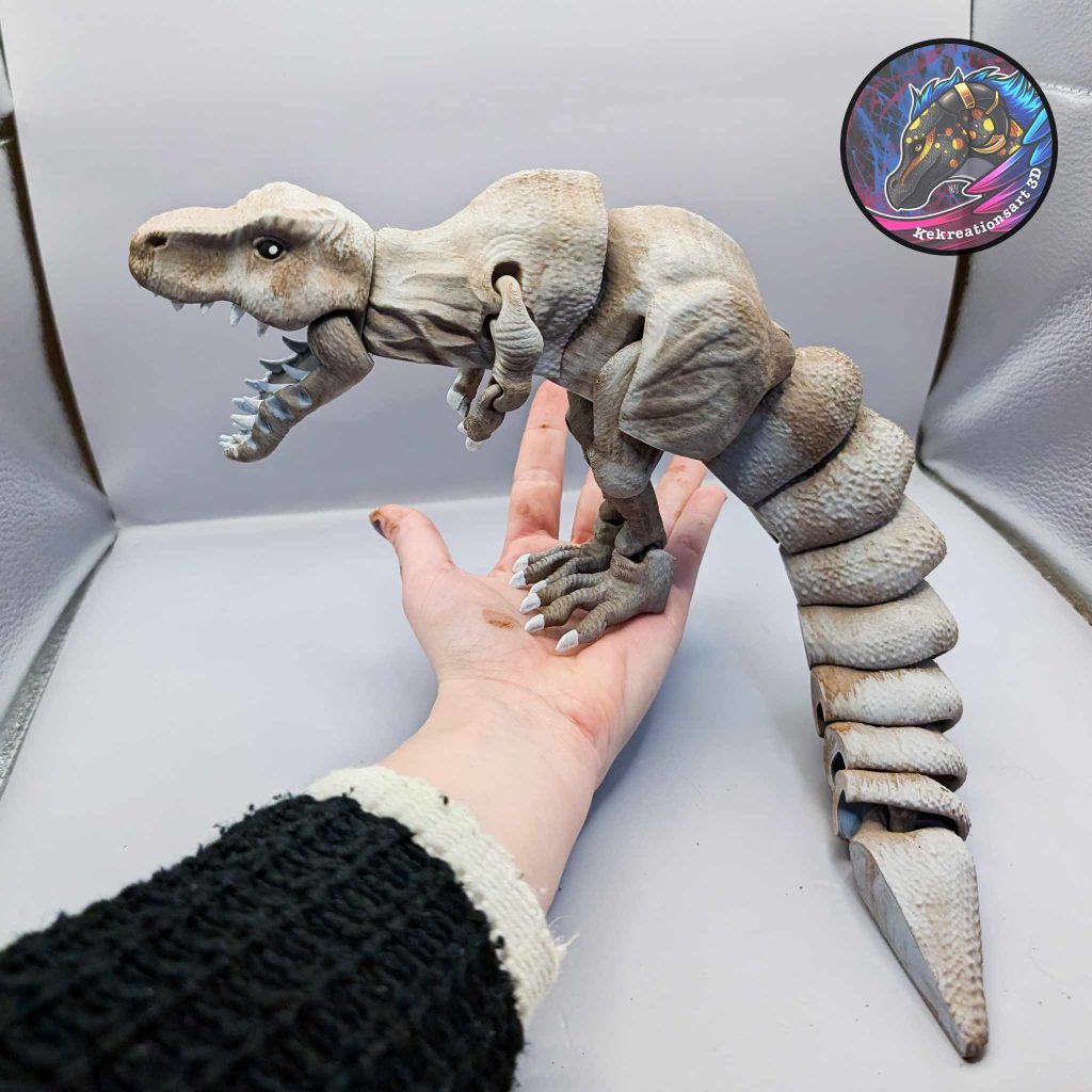 霸王龙 Flexi t rex-3D合纵社-3D打印模型STL格式3mf格式免费下载！