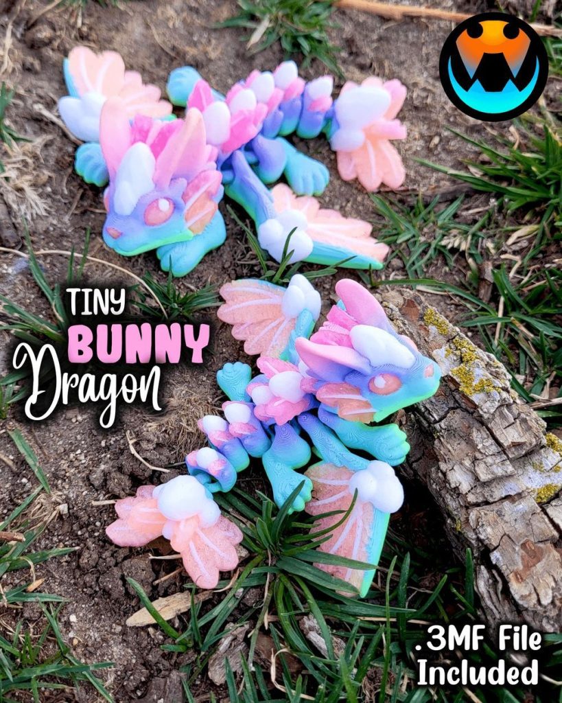 图片[3]-兔子龙 Cinderwing3D Tiny Bunny Dragon-3D合纵社-3D打印模型STL格式3mf格式免费下载！