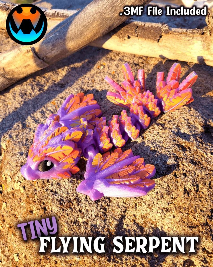 图片[4]-羽翼龙 Cinderwing3D Tiny Flying Serpent-3D合纵社-3D打印模型STL格式3mf格式免费下载！