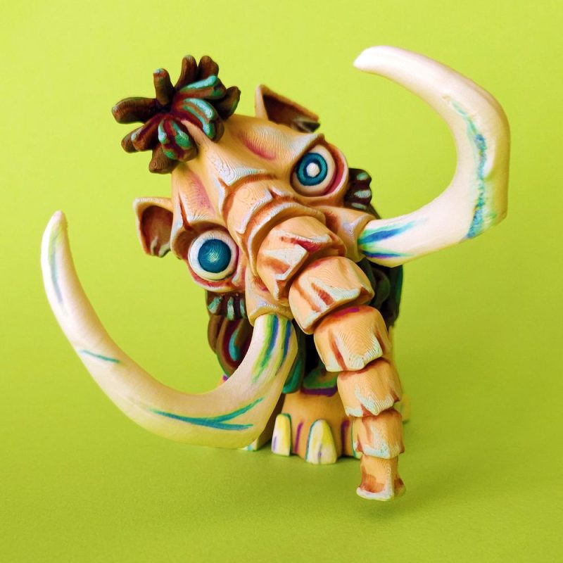 【恐怖系列】23.猛犸象-3D合纵社-3D打印模型STL格式3mf格式免费下载!