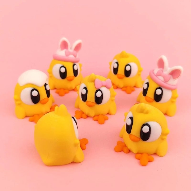 小鸡 EasterBabyChicks-3D合纵社-3D打印模型STL格式3mf格式免费下载！