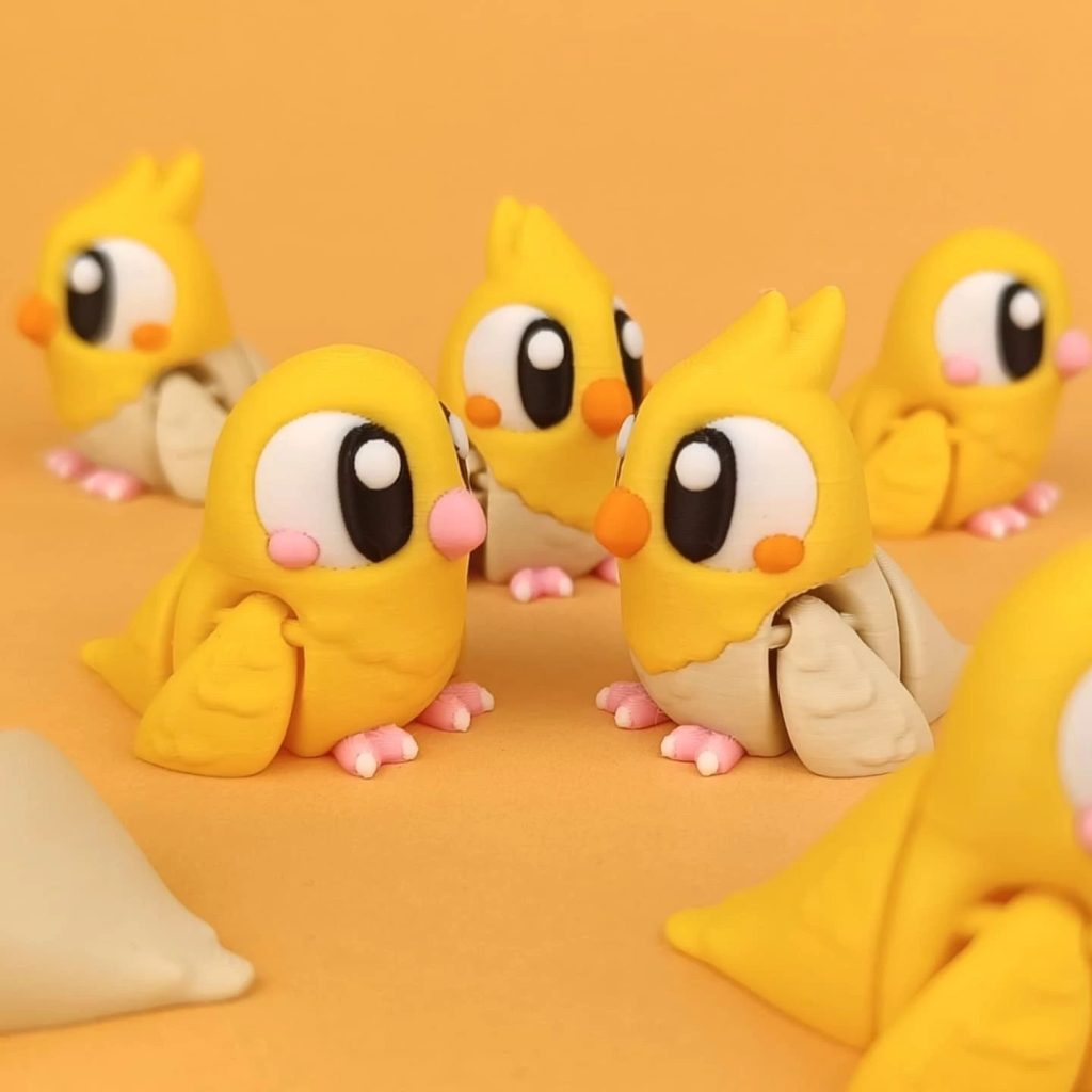 多巴胺小鸟鹦鹉 Flexi_pet_birds-3D合纵社-3D打印模型STL格式3mf格式免费下载！