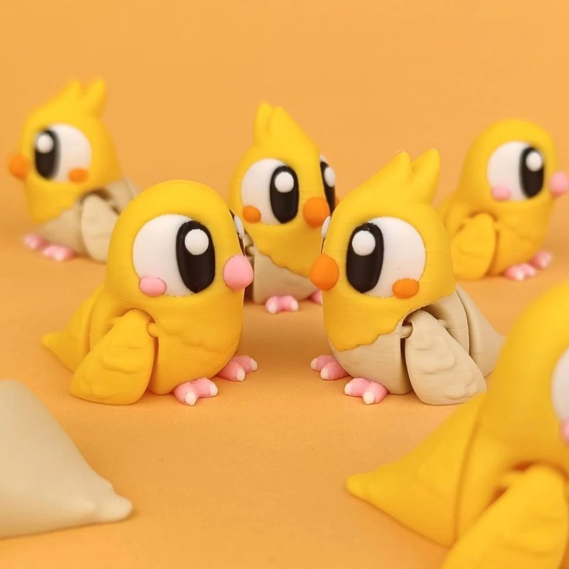 多巴胺小鸟鹦鹉 Flexi_pet_birds-3D合纵社-3D打印模型STL格式3mf格式免费下载！