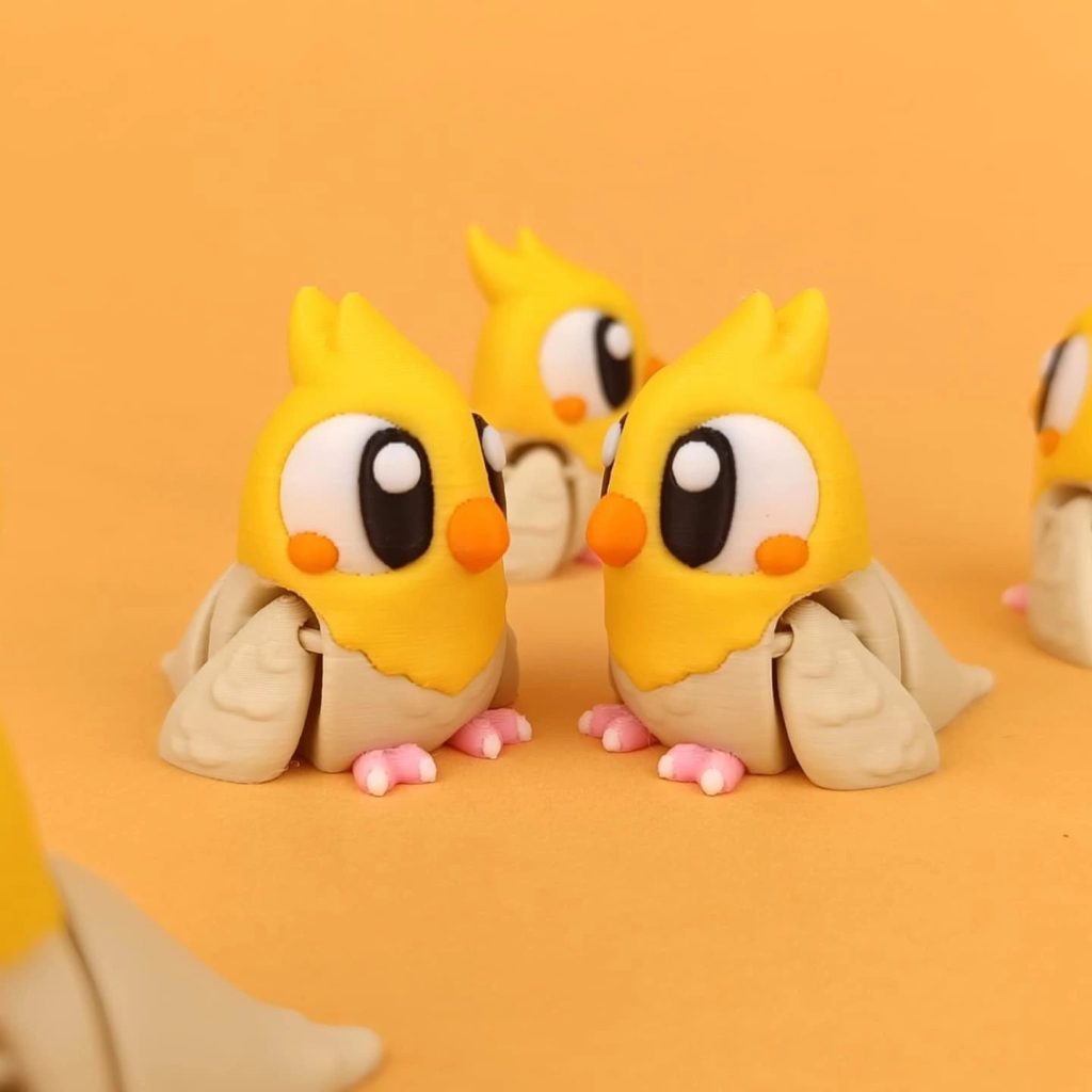 图片[3]-多巴胺小鸟鹦鹉 Flexi_pet_birds-3D合纵社-3D打印模型STL格式3mf格式免费下载！