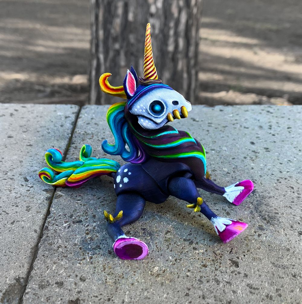 图片[3]-【恐怖系列】38.幽灵独角兽-3D合纵社-3D打印模型STL格式3mf格式免费下载！