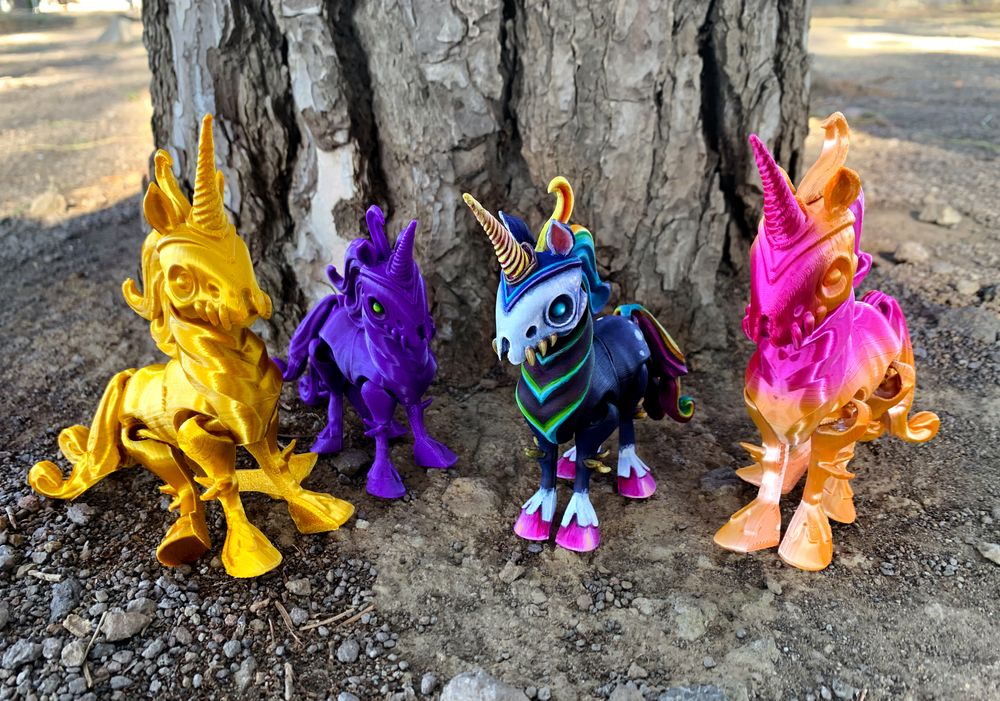 图片[2]-【恐怖系列】38.幽灵独角兽-3D合纵社-3D打印模型STL格式3mf格式免费下载！