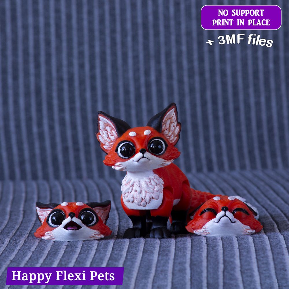 图片[3]-小狐狸 HFP_-_ Fox_Cub-3D合纵社-3D打印模型STL格式3mf格式免费下载！