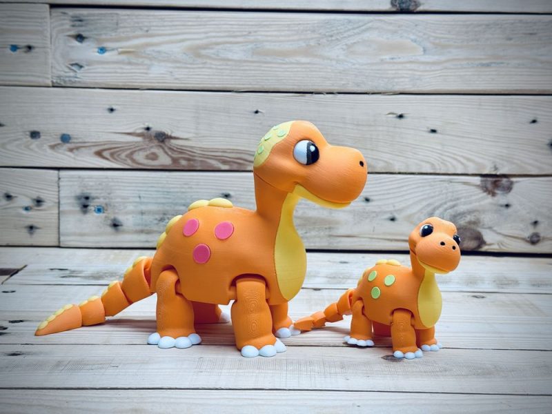 梁龙  Dipladocus-3D合纵社-3D打印模型STL格式3mf格式免费下载！