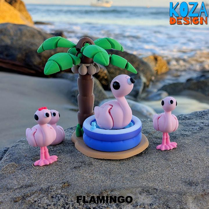 图片[2]-火烈鸟 Koza- Flamingo-3D合纵社-3D打印模型STL格式3mf格式免费下载！