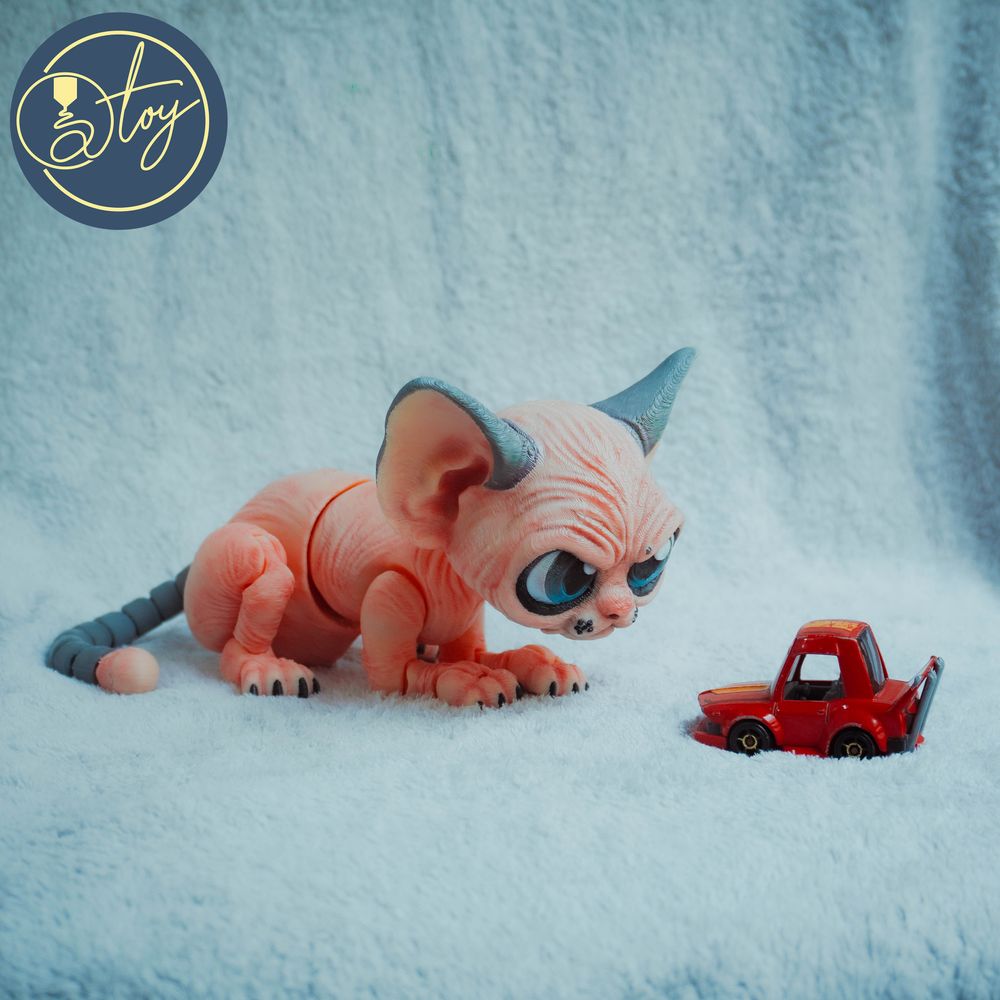 图片[3]-无毛猫 Larry The Sphynx-3D合纵社-3D打印模型STL格式3mf格式免费下载！