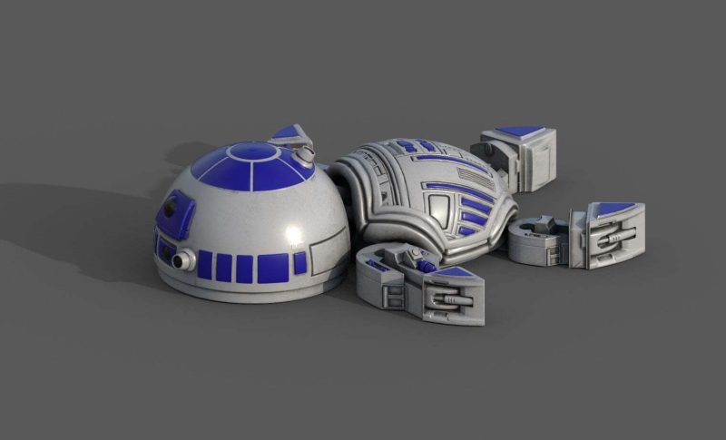 乌龟R2D2 Super Turtle R2D2 @Print3DWorld-3D合纵社-3D打印模型STL格式3mf格式免费下载！