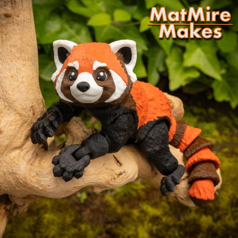 小熊猫 MMM_RedPanda-3D合纵社-3D打印模型STL格式3mf格式免费下载！